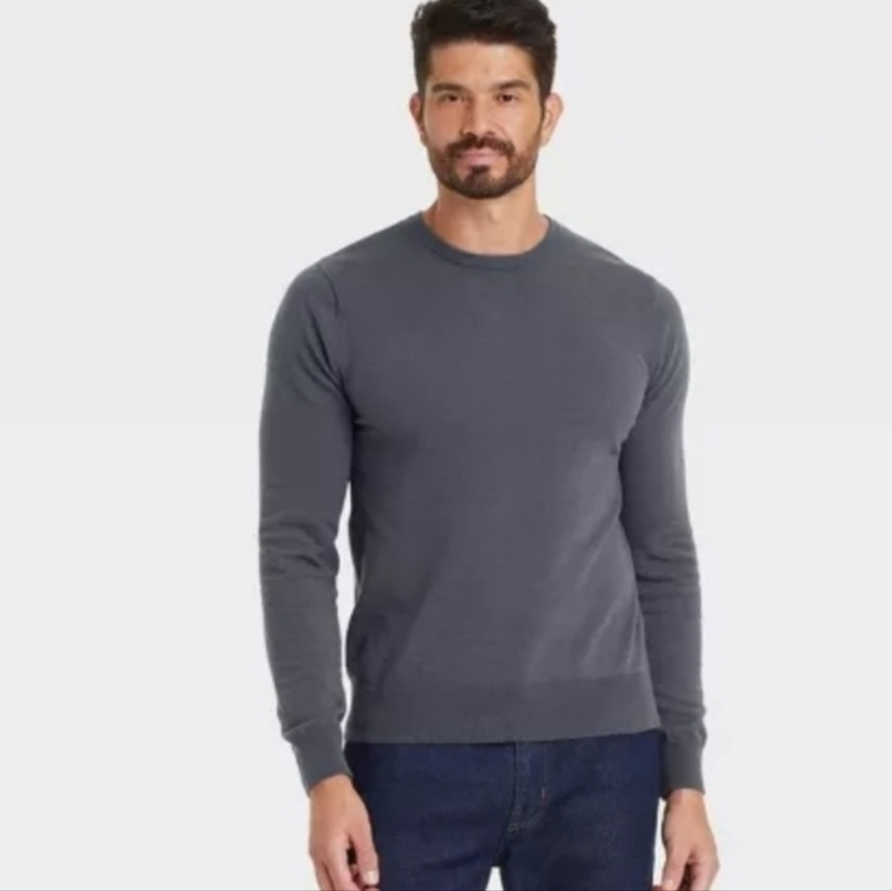 Goodfellow & Co - Men's Crewneck Pullover Sweater - Grey Size XXL Tall NWT!